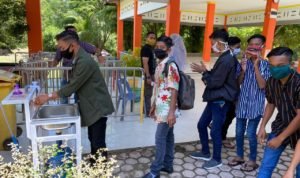 Handsanitizer di persiapkan Waterboom Blang Mangat Ceria untuk pengunjung, Foto: IST