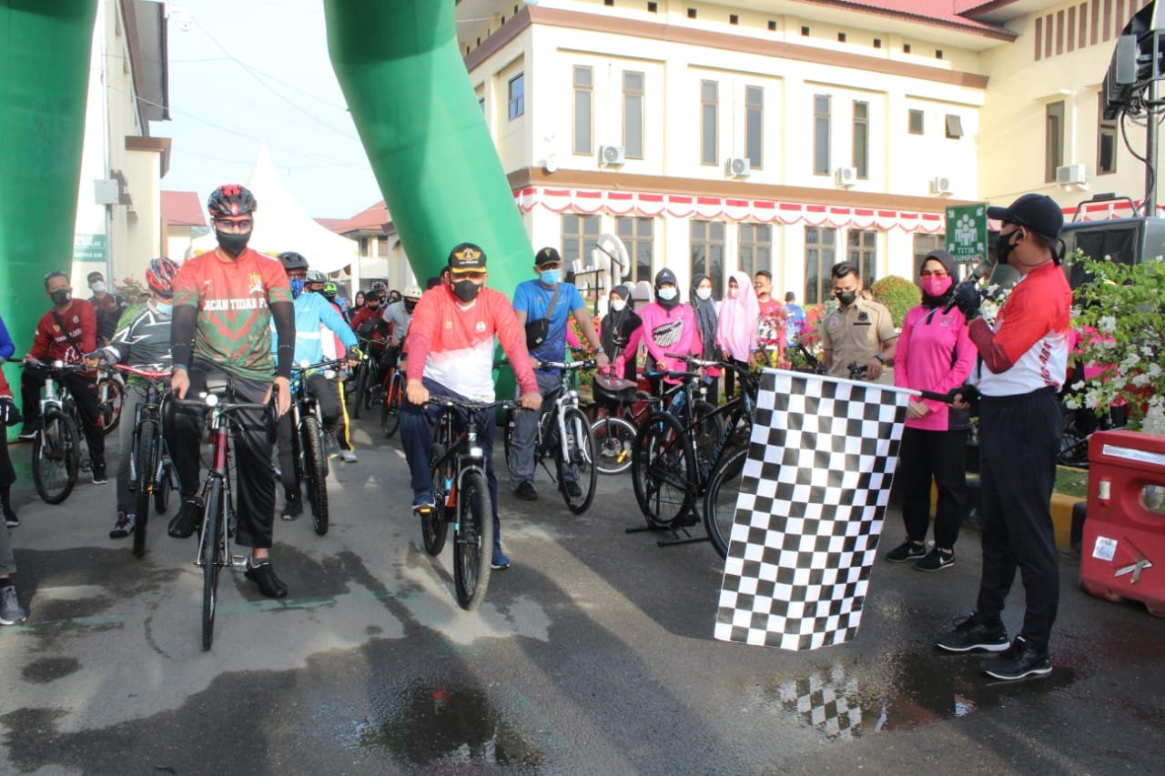 Ceria Polres Lhokseumawe Gelar Gowes Ceria Ceria Polres Lhokseumawe Gelar Gowes Ceria
