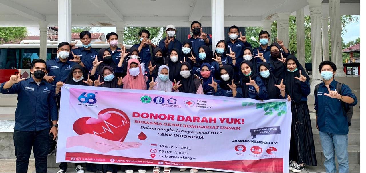 Laksanakan Donor Darah Dalam Rangka HUT Bank Indonesia, GenBI Unsam Gandeng PMI Laksanakan Donor Darah Dalam Rangka HUT Bank Indonesia, GenBI Unsam Gandeng PMI