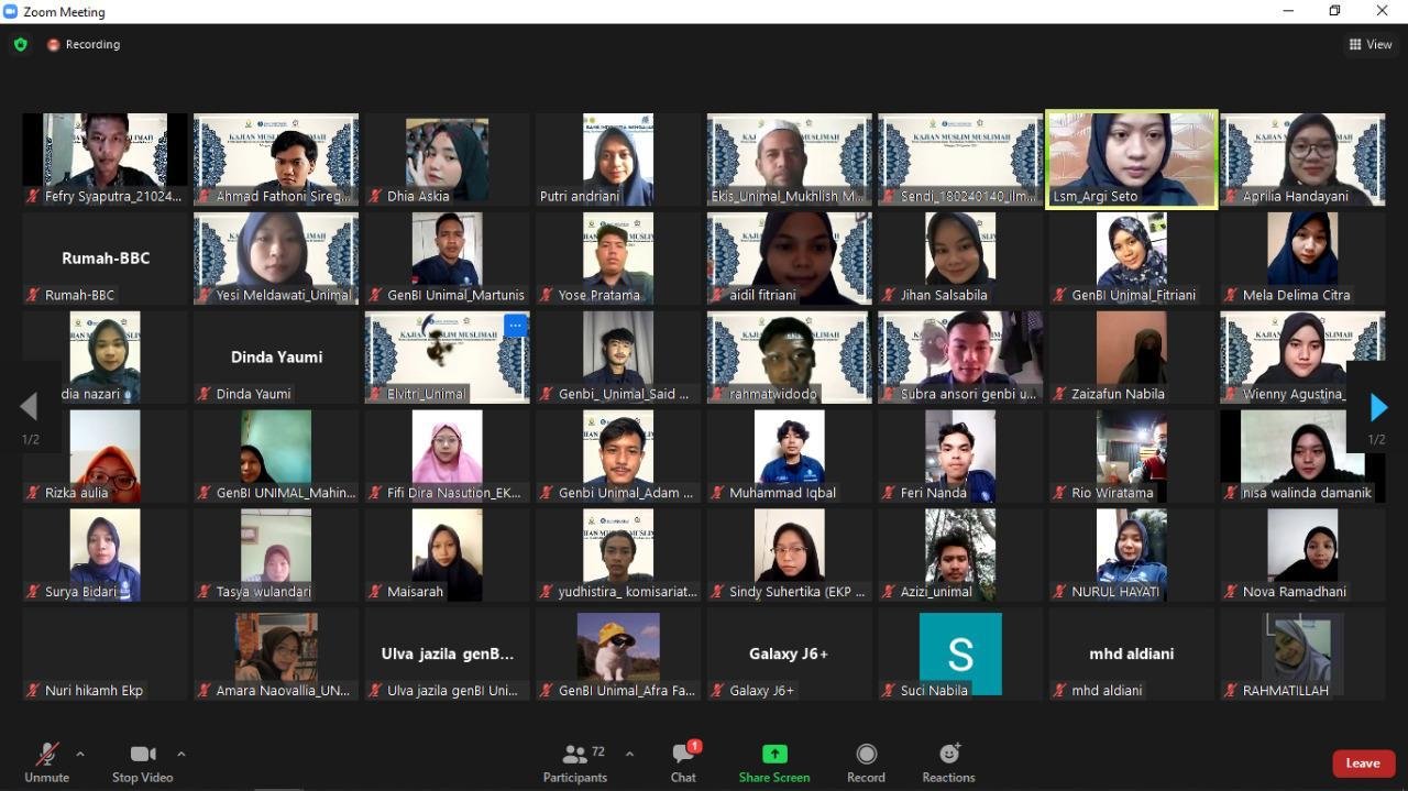GenBI Komisariat Unimal Gelar Kegiatan Kajian Muslim Muslimah GenBI Komisariat Unimal Gelar Kegiatan Kajian Muslim Muslimah
