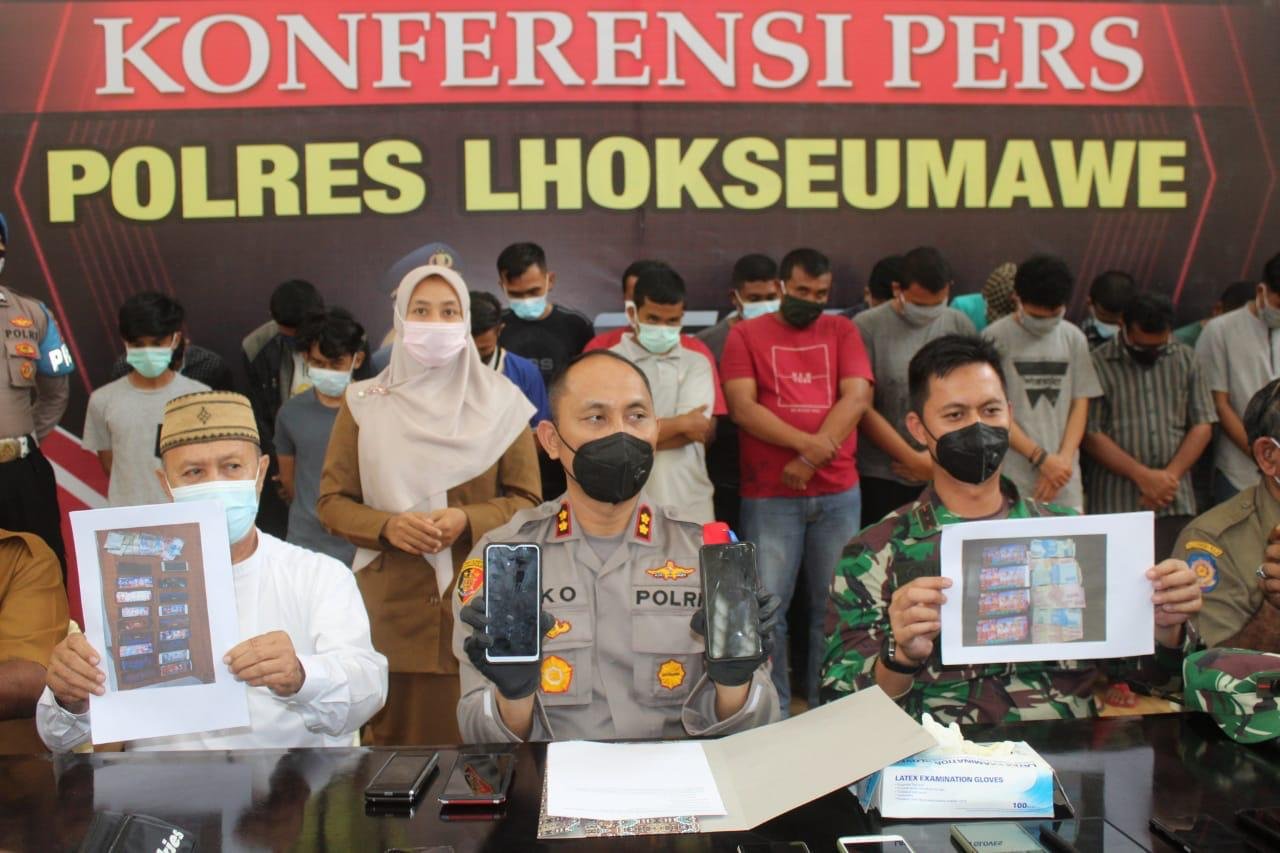 Polres Lhokseumawe Ciduk 22 Pemain Judi Online Chip High Domino Polres Lhokseumawe Ciduk 22 Pemain Judi Online Chip High Domino