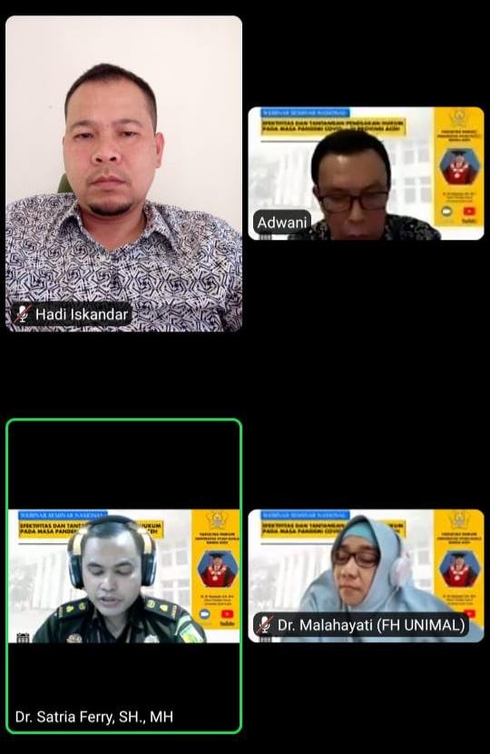 Dosen FH Unimal, Jadi Pemateri Pada Seminar Nasional FH USK Dosen FH Unimal, Jadi Pemateri Pada Seminar Nasional FH USK