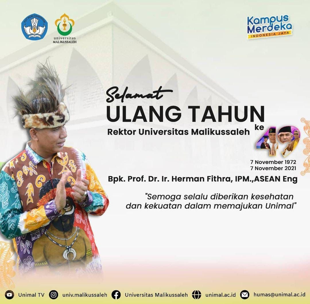 Rektor Unimal Ulang Tahun ke-49, Ribuan Elemen Ucapkan Selamat Milad dan Beri Selamat Rektor Unimal Ulang Tahun ke-49, Ribuan Elemen Ucapkan Selamat Milad dan Beri Selamat