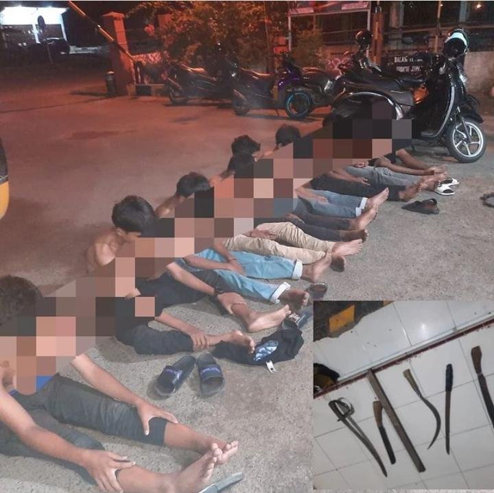 Polres Lhokseumawe Amankan 13 Remaja Terduga Pelaku Pembacokan Polres Lhokseumawe Amankan 13 Remaja Terduga Pelaku Pembacokan