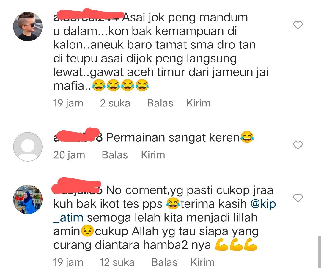 Kecewa Dengan Hasil Akhir Wawancara PPS, Netizen Serbu Instagram KIP Aceh Timur Kecewa Dengan Hasil Akhir Wawancara PPS, Netizen Serbu Instagram KIP Aceh Timur