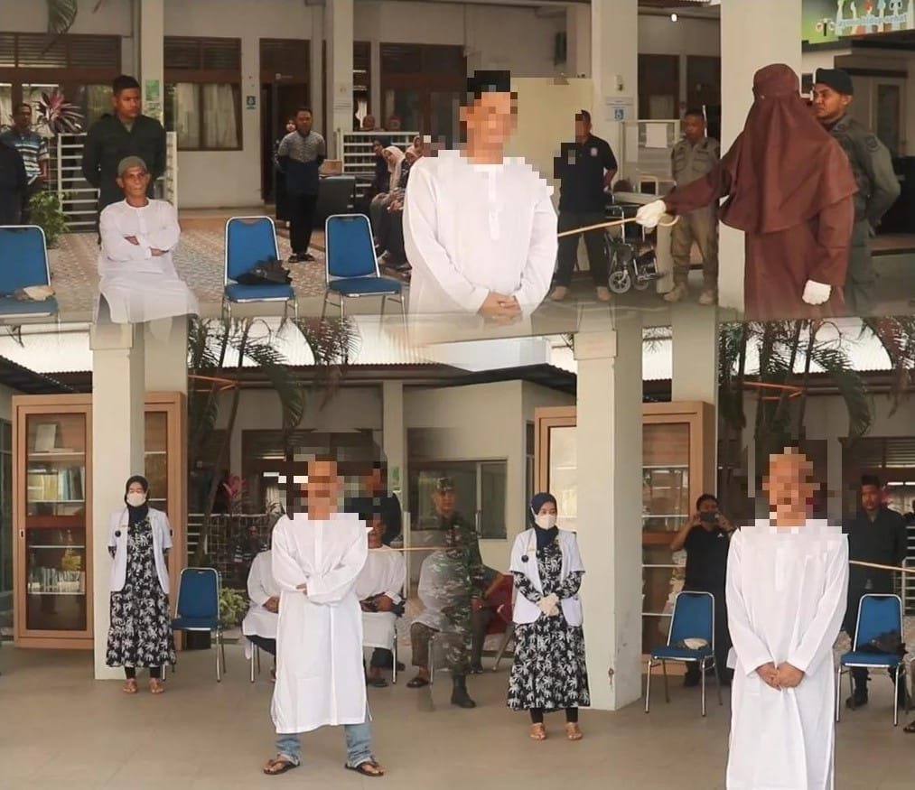 Kejari Lhokseumawe Cambuk 4 Terdakwa Melanggar Hukum Jinayah Kejari Lhokseumawe Cambuk 4 Terdakwa Melanggar Hukum Jinayah