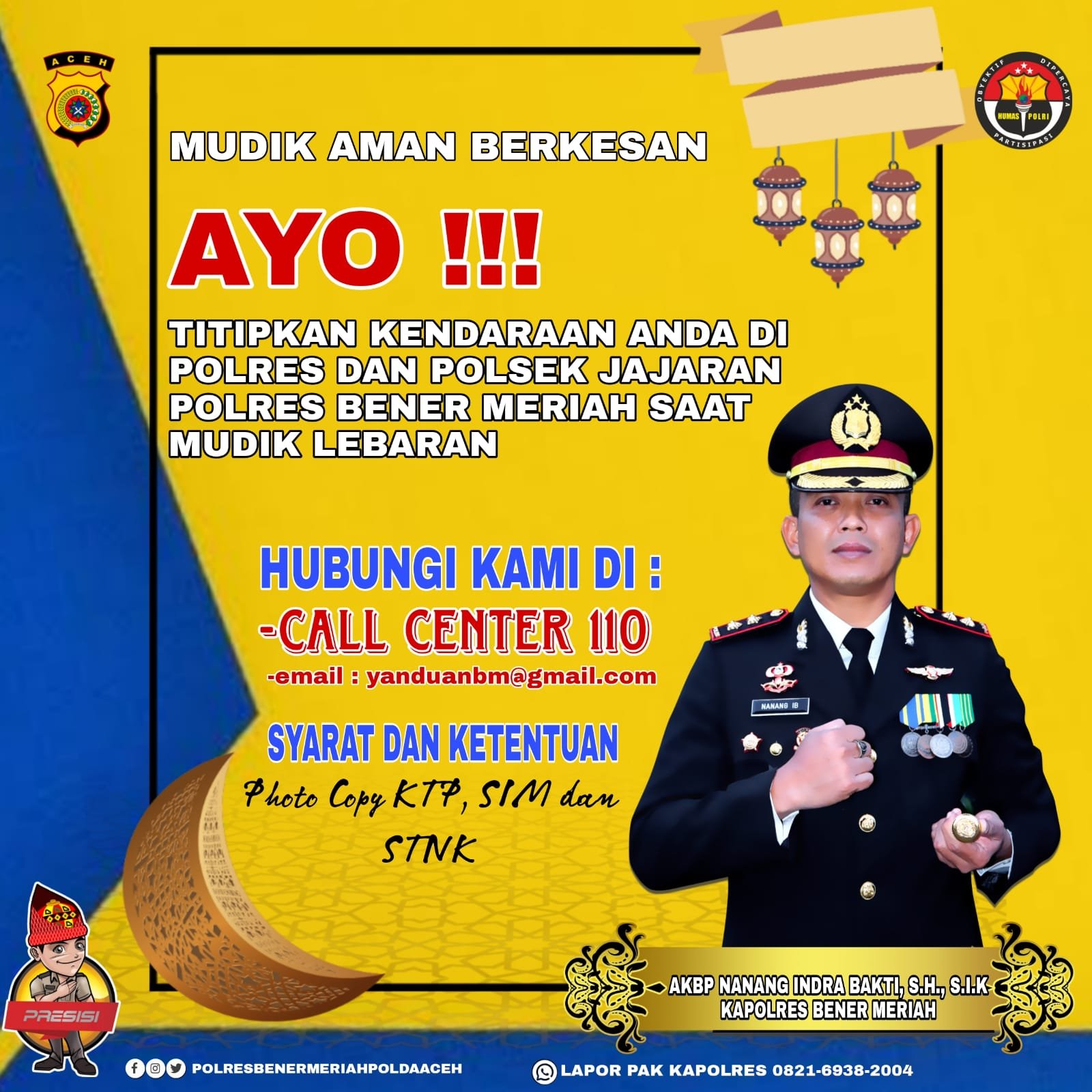 Jelang Mudik, Warga Dipersilahkan Titip Kendaraan Di Kantor Polisi Jelang Mudik, Warga Dipersilahkan Titip Kendaraan Di Kantor Polisi