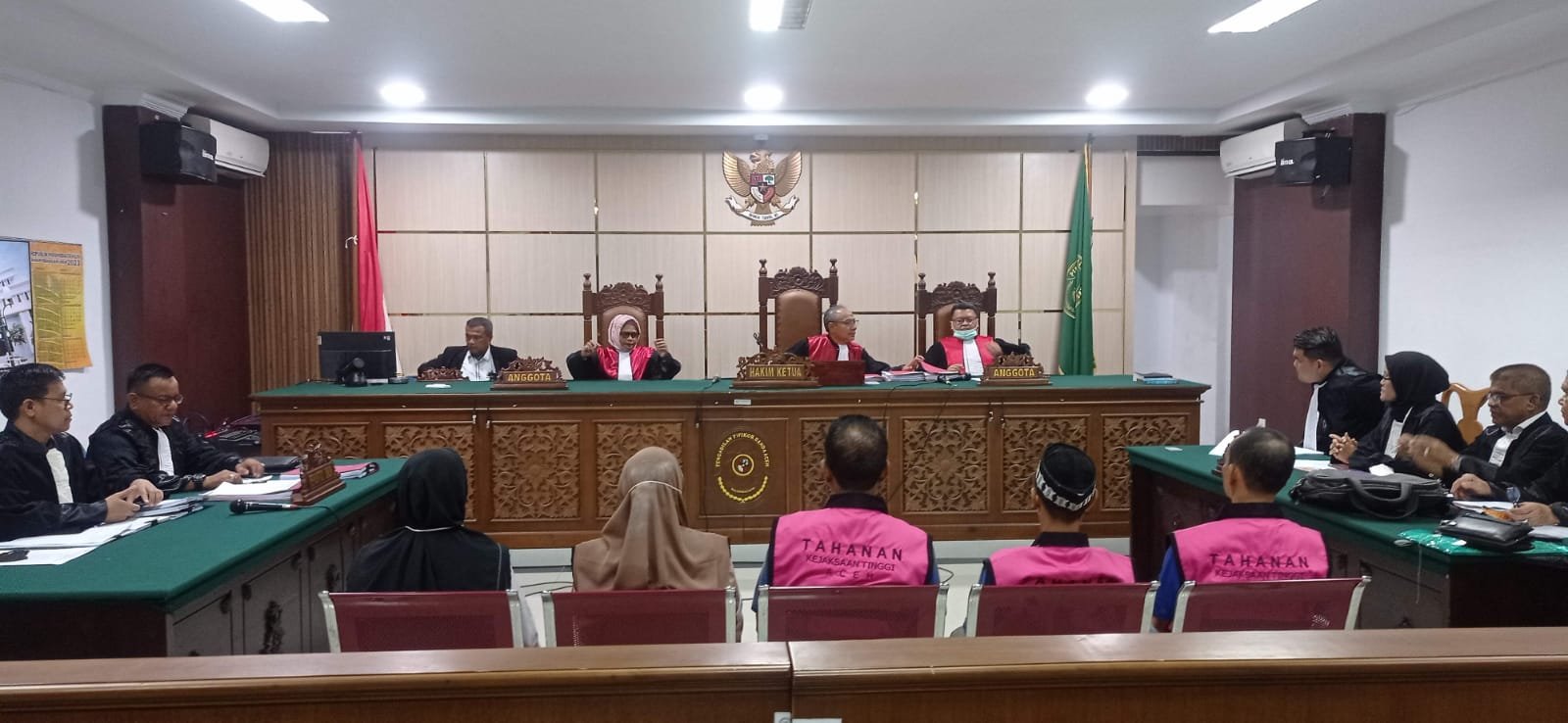 Jaksa Bacakan Dakwaan Terhadap 5 Terdakwa Tipikor Pembangunan Samudera Pasai Jaksa Bacakan Dakwaan Terhadap 5 Terdakwa Tipikor Pembangunan Samudera Pasai