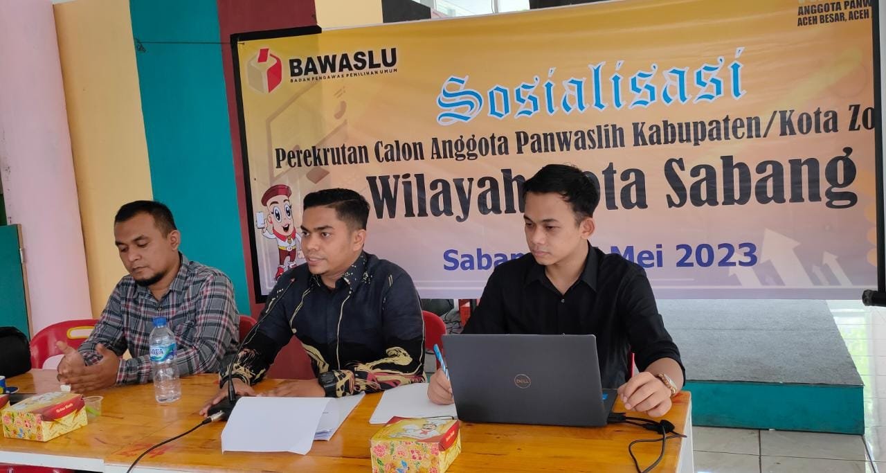 Timsel Zona I Melaksanakan Sosialisasi Calon Anggota Panwaslih di Kota Sabang Timsel Zona I Melaksanakan Sosialisasi Calon Anggota Panwaslih di Kota Sabang