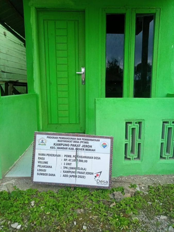 Pos Keamanan Kampung Pakat Jeroh Dibangun Tidak Sesuai Dengan Spek Pos Keamanan Kampung Pakat Jeroh Dibangun Tidak Sesuai Dengan Spek