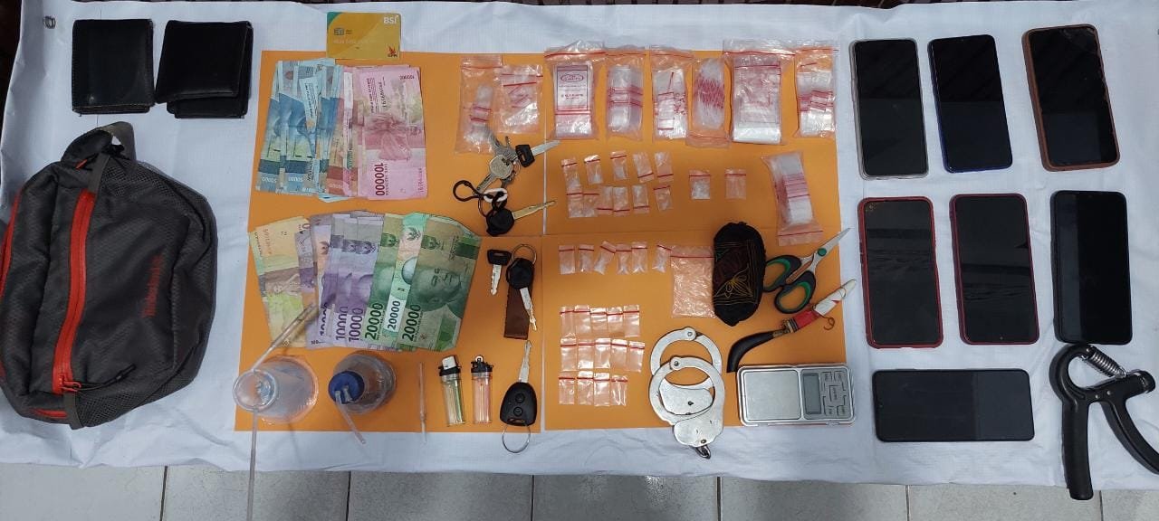 Personel Polsek Banda Sakti Ringkus Tujuh Tersangka Sabu-sabu Personel Polsek Banda Sakti Ringkus Tujuh Tersangka Sabu-sabu