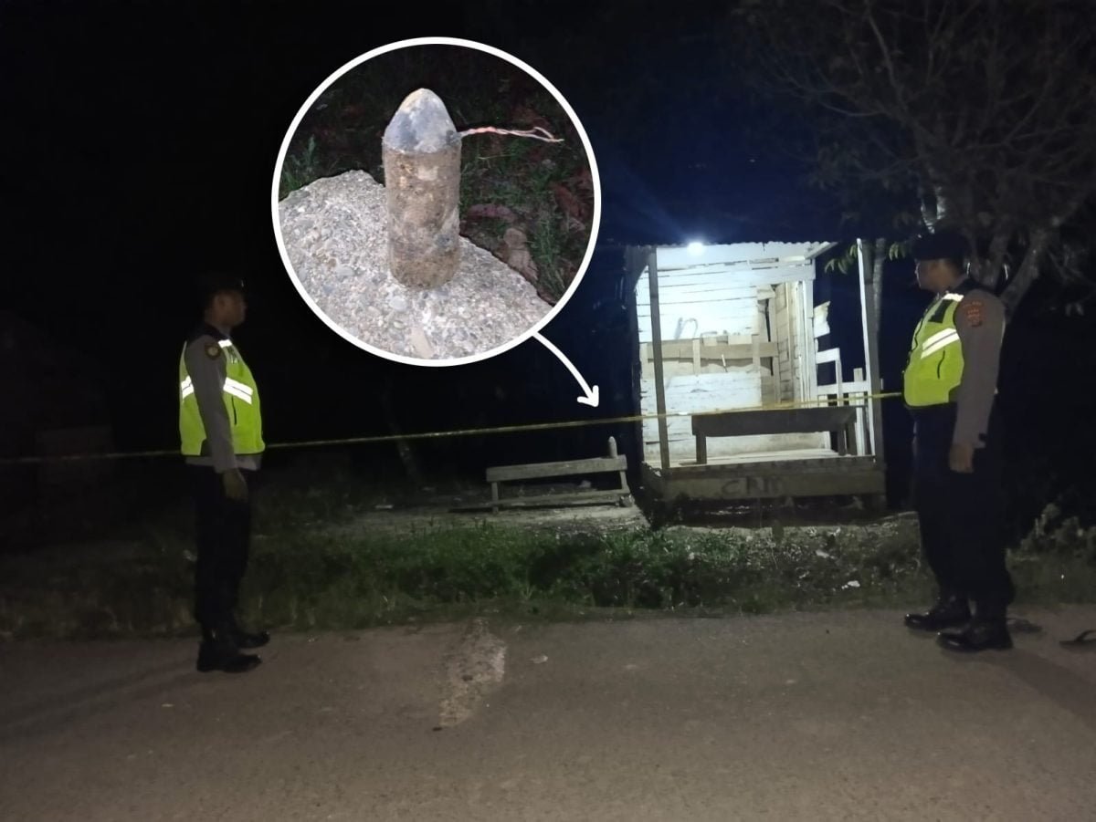 Polsek Langkahan Temukan Benda Diduga Bom Polsek Langkahan Temukan Benda Diduga Bom