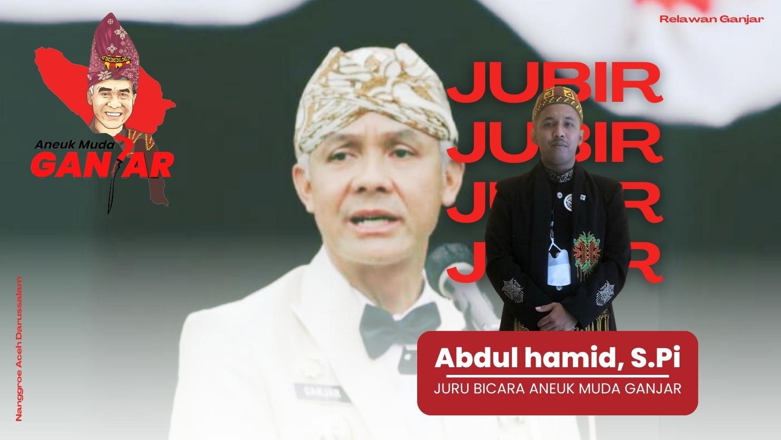 Millenial Bentuk Relawan Aneuk Muda Ganjar di Aceh Millenial Bentuk Relawan Aneuk Muda Ganjar di Aceh